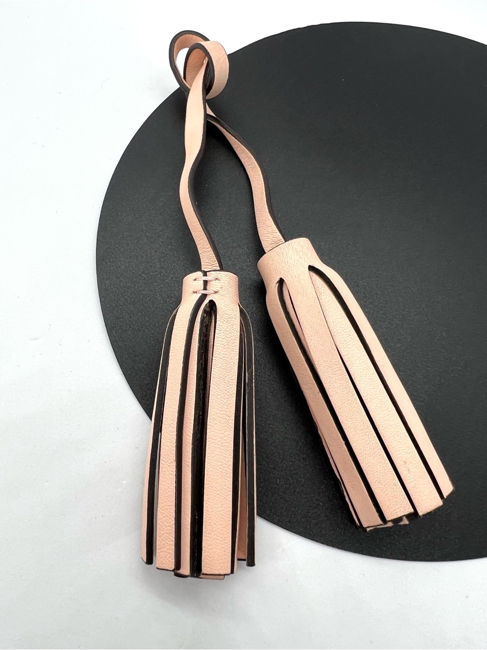 Coach Legacy Blush/Pink Leather Double Tassel Bag Charm Replacement Fob